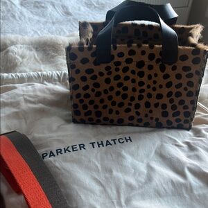 Parker Thatch Leopard Print Tote Bag